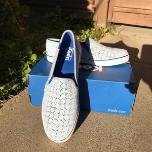 Keds Double Decker Perforated Blue
